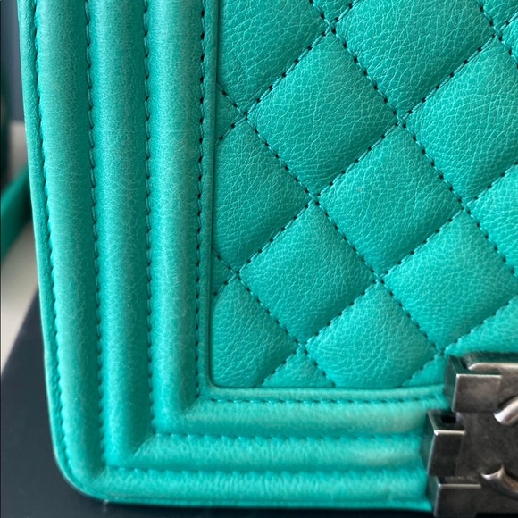 Chanel Turquoise Boy Bag - Picture 3 of 15